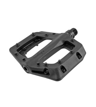 Wellgo Black Resin Pedals. Metal pins - Black